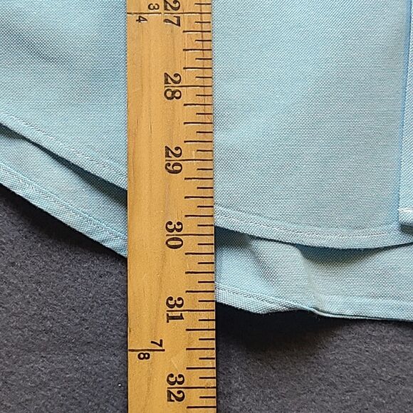 Lands' End Mens Shirt Medium Green Casual Office Career Work Regular Fit - Picture 6 of 10